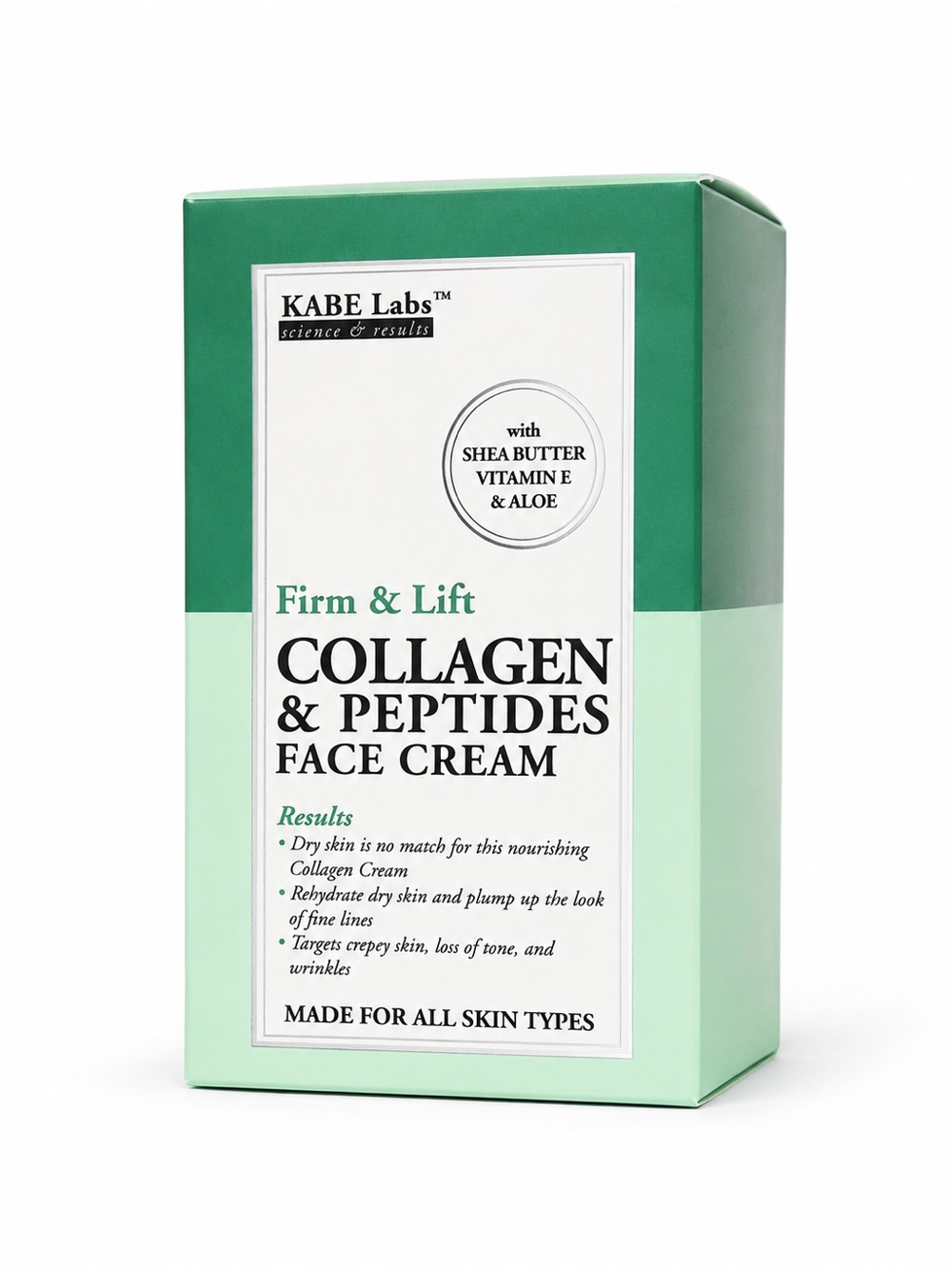 Kabe Labs Firm & Lift Collagen & Peptides Face Cream - Mint Green
